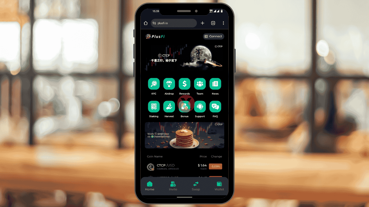 Tantin App Dialihkan ke PlusFi.io, Muncul Token Baru Termasuk CTC Plus