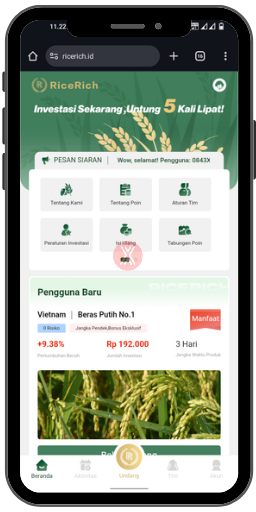RiceRich Bukan Agrobisnis, tapi Aplikasi Penipuan Skema Ponzi Berkedok Investasi Digital